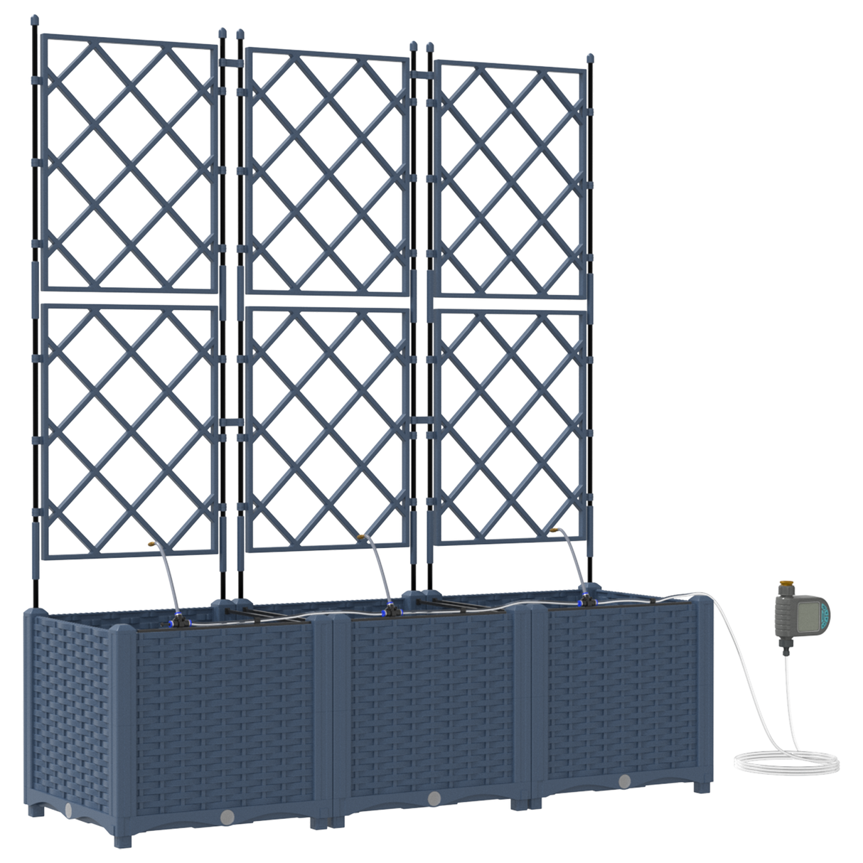 Garden Grey 120 x 40 x 142 cm Steel
