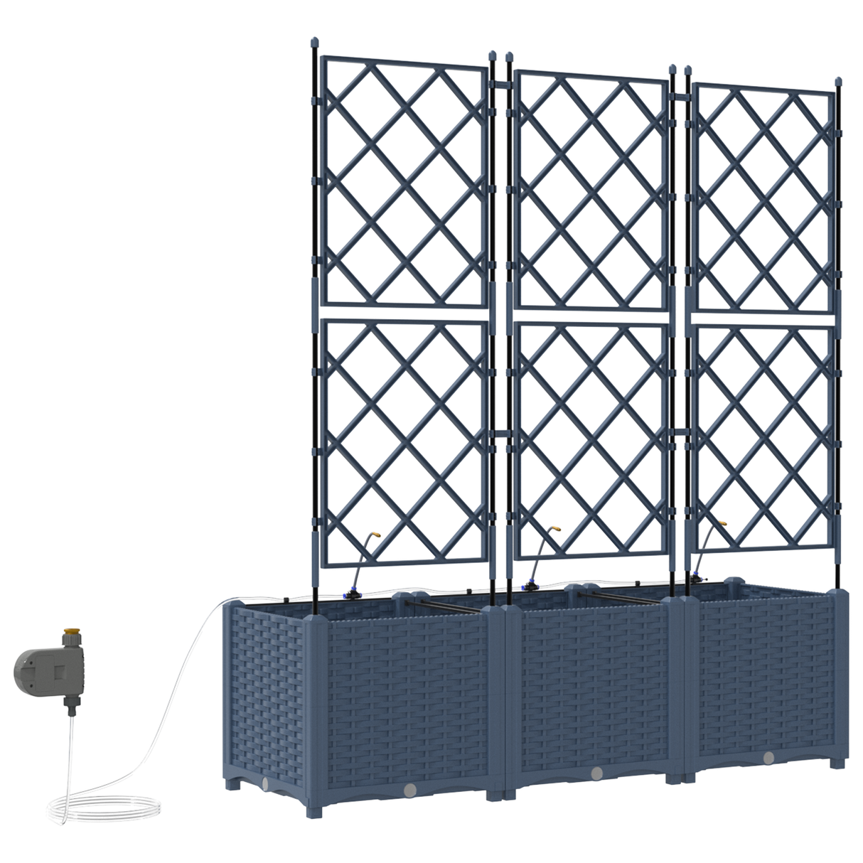 Garden Grey 120 x 40 x 142 cm Steel
