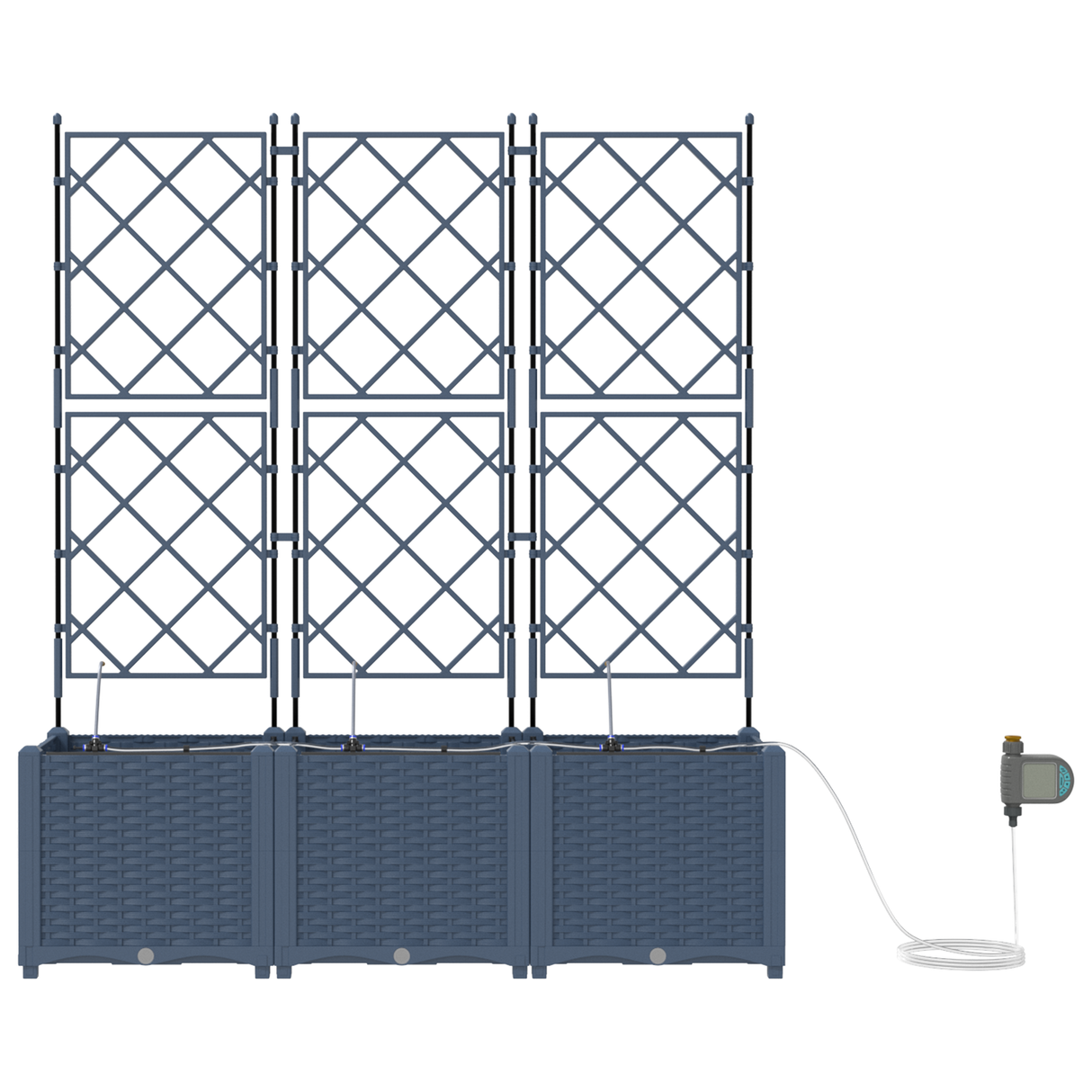 Garden Grey 120 x 40 x 142 cm Steel