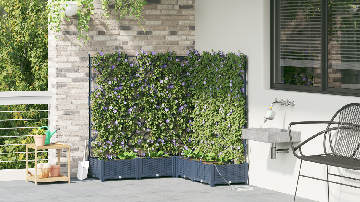 Garden Grey 120 x 120 x 126 cm Steel