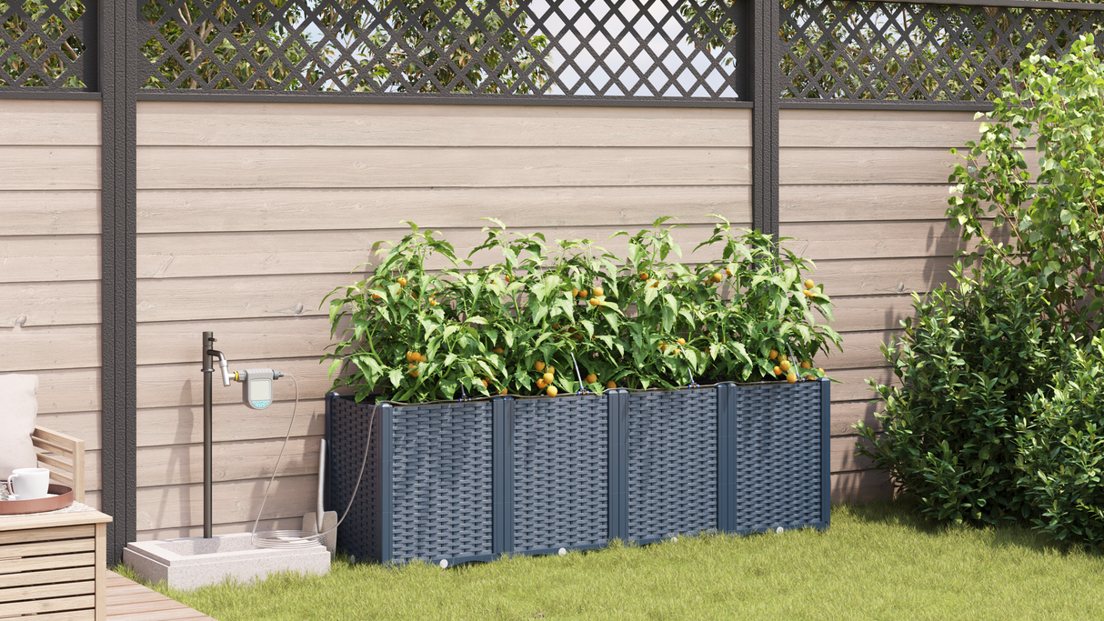 Garden Grey 160 x 40 x 52 cm Steel