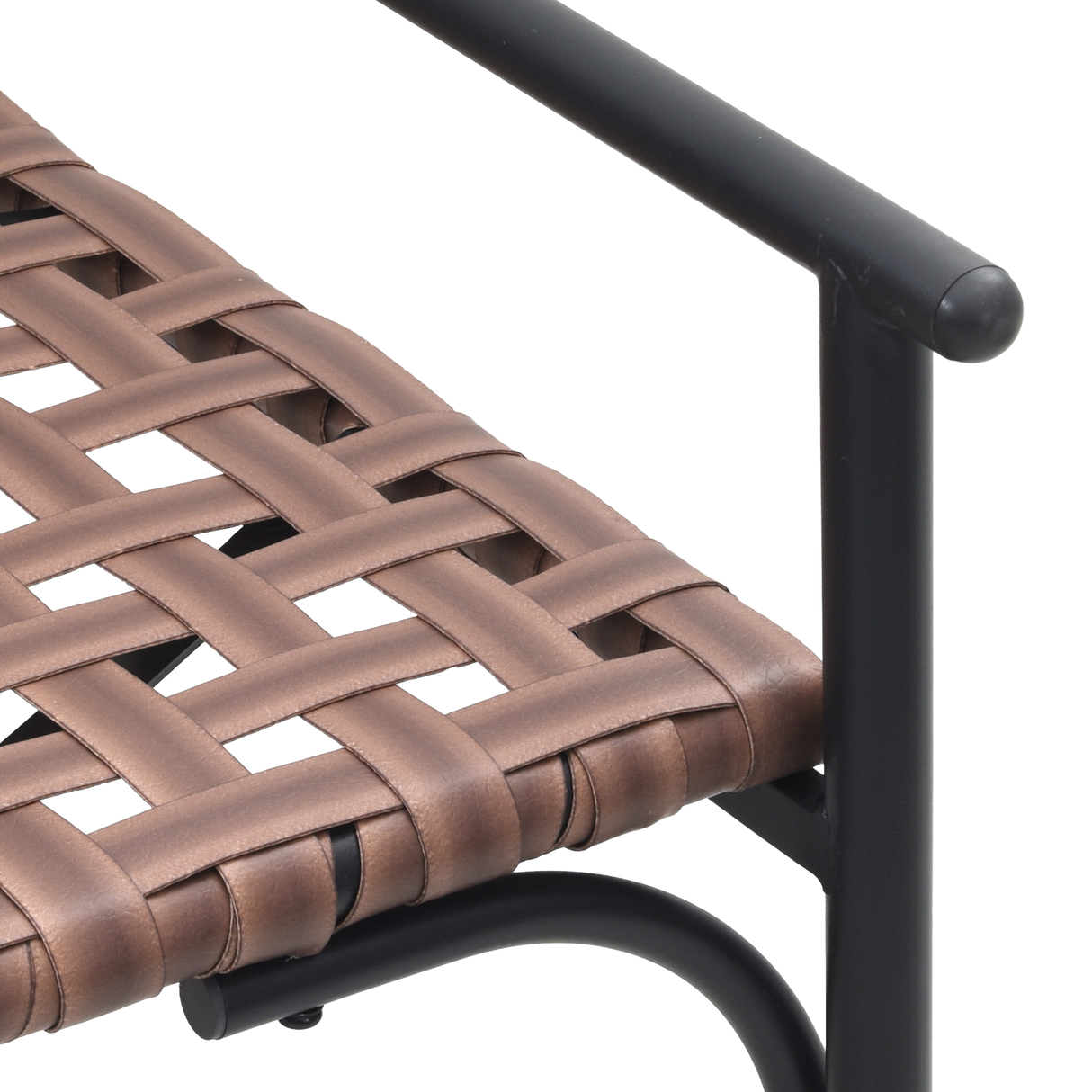 Garden Chair Black 113 x 79 x 75cm Poly Rattan