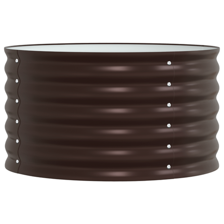 Garden Raised Bed Brown 80 x 80 x 44 cm Steel
