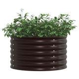 Garden Raised Bed Brown 80 x 80 x 44 cm Steel