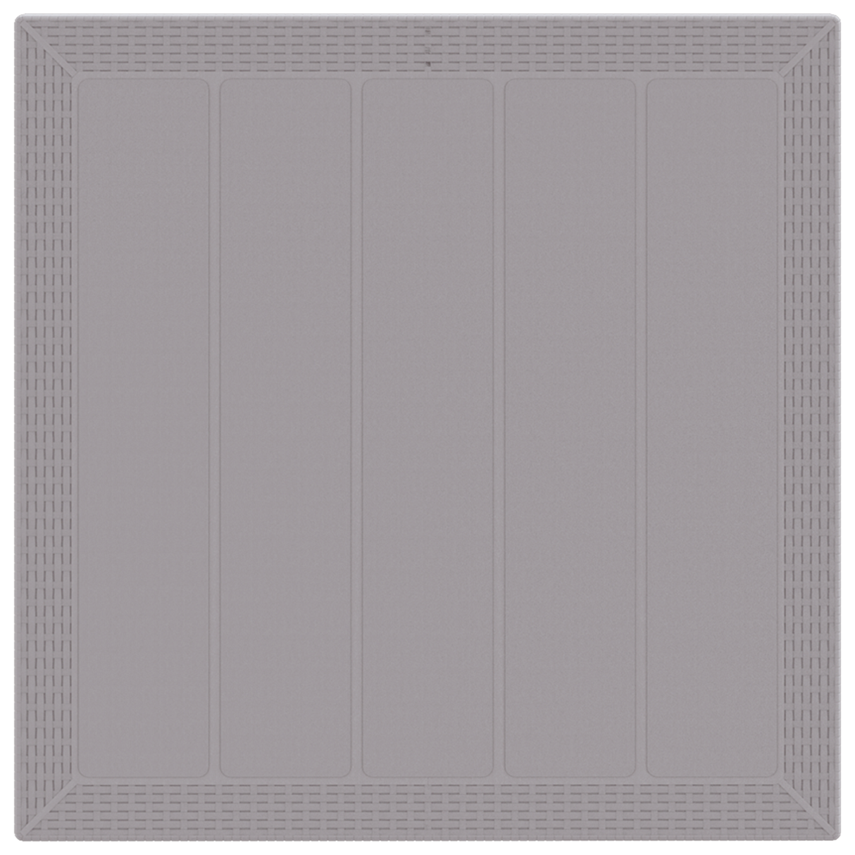 Garden Table Light Grey 100 x 100 x 73 cm Poly Rattan