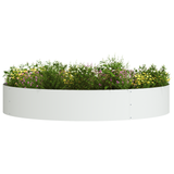 White Metal Pot White Metal Large White Plant Pot Circular
