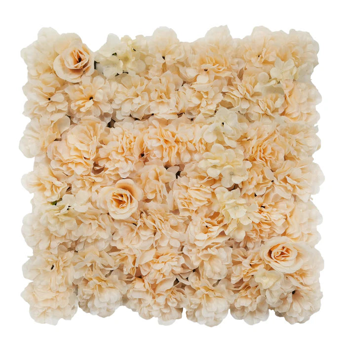 50 x 50cm Artificial Flower Wall - Peach