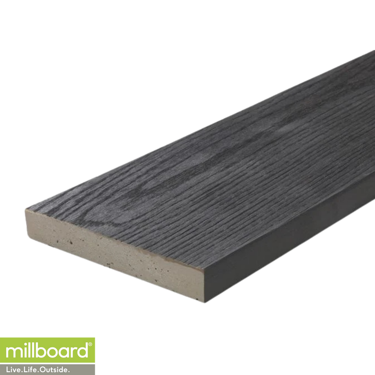 Millboard Enhanced Grain Decking 3.6m - Burnt Cedar